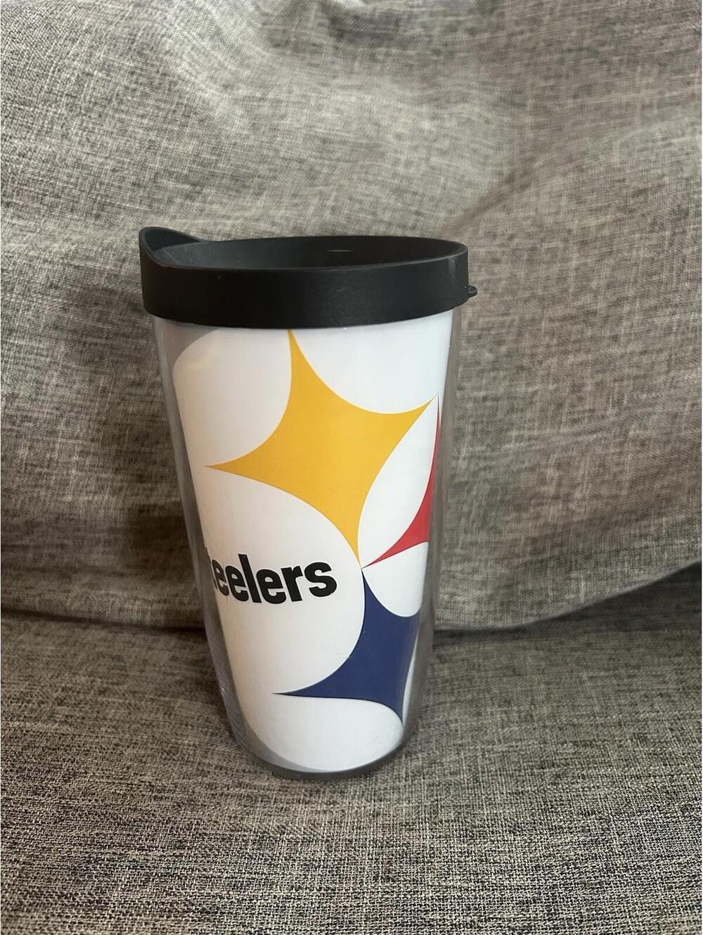 Tervis Tumbler Pittsburgh Steelers 16 oz With Black Lid NFL